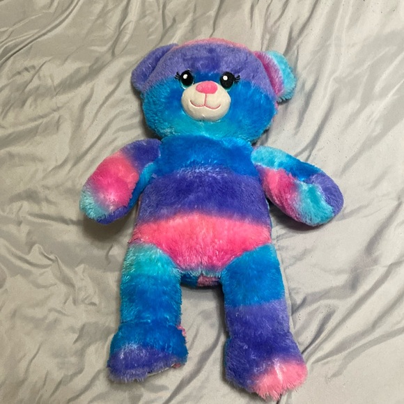 Toys | Buildabear Workshop Plush Tye Dye Bear Glitter Feet | Poshmark
